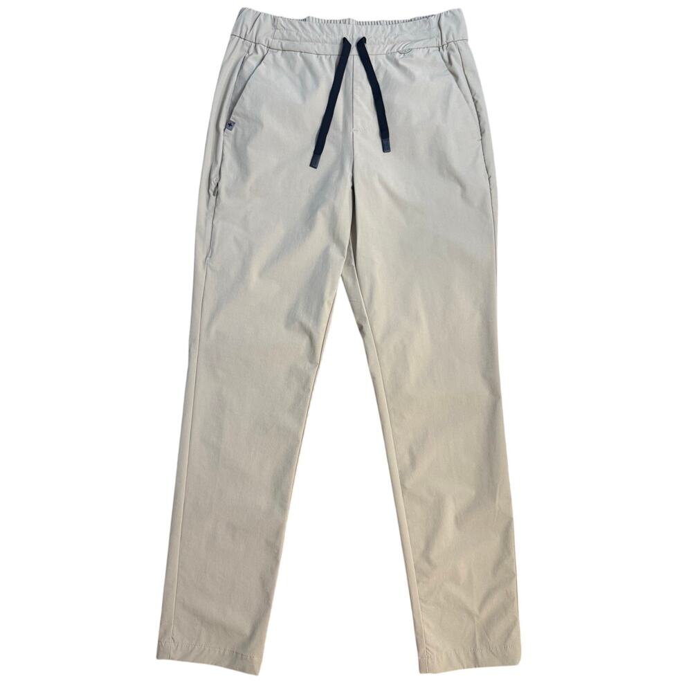 FIGS Pro Scrubs Skinny Trouser High Waisted Pockets Nylon Khaki Women's Small